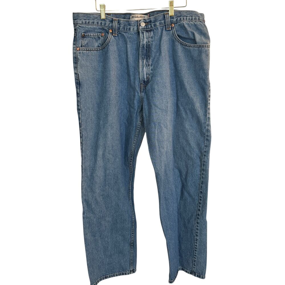 Levi's Jeans Mens 40x32 Blue 505 Regular Fit Straight Leg Medium Wash Denim